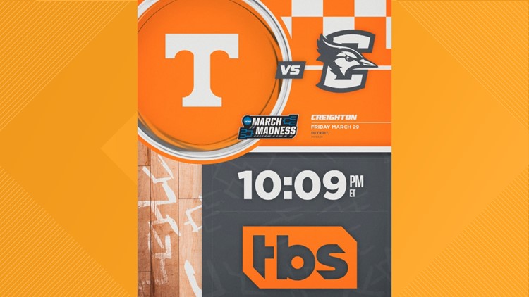 Tennessee vs. Creighton tipoff time announced