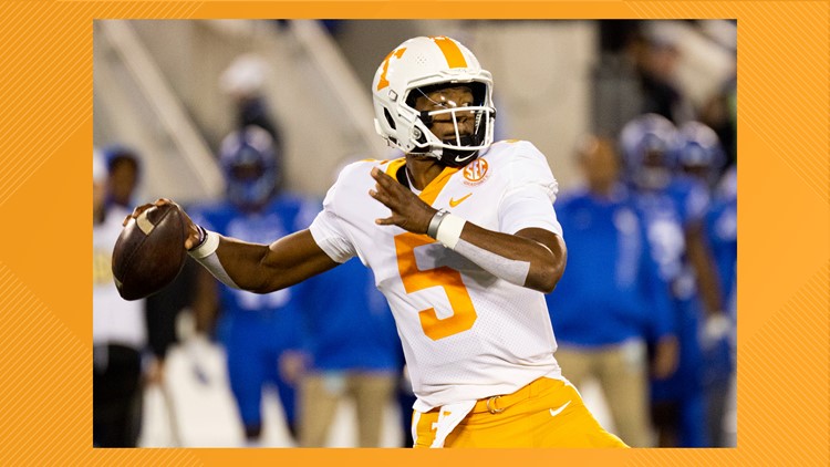 Tennessee upsets No. 18 Kentucky 45-42 Tennessee upsets No. 18 Kentucky 45-42