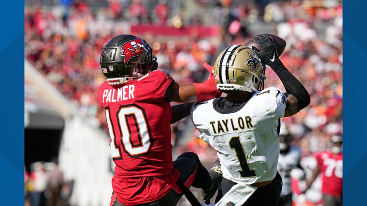VFL Alontae Taylor gets first career interception as a New Orleans Saint