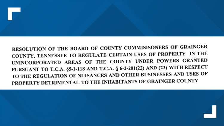 Grainger Co. Commission to hold special meeting to vote on regulations for property bought for rehabilitation facilities