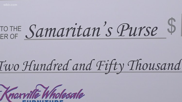 Knoxville business gives $250,000 for disaster relief organization