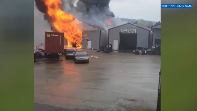 JCSO: No injuries reported after fire at auto parts store in Jefferson County Monday afternoon
