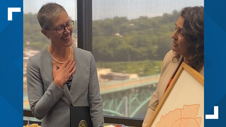 Knoxville Mayor Kincannon says farewell to Stephanie Welch, Deputy to the Mayor