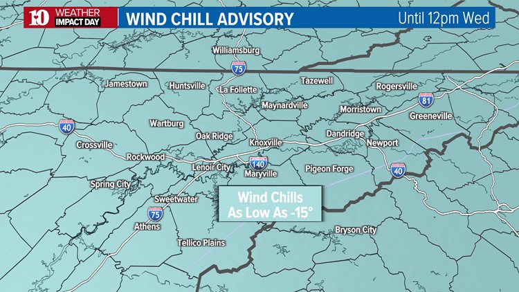 Dangerously cold subzero wind chills expected tonight