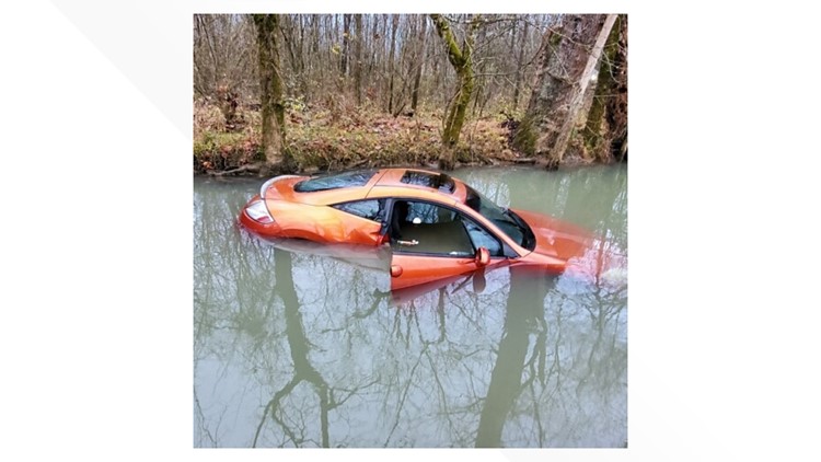No injuries reported after car drives into water on East Emory Road No injuries reported after car drives into water on East Emory Road