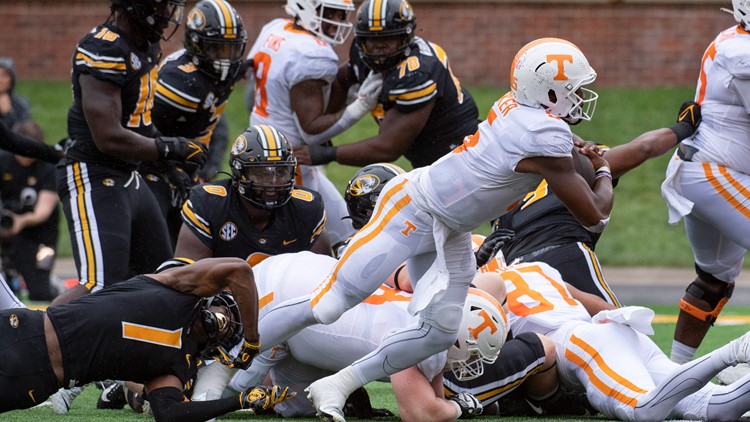 Vols score season high, beat Missouri Tigers, 62-24