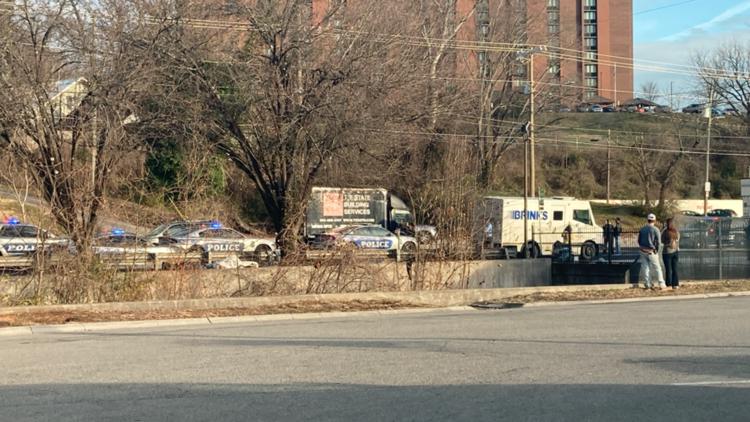 Pedestrian in critical condition after being hit by a Brinks truck on North Broadway, KPD says