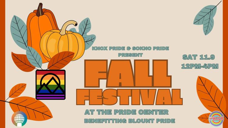 Knoxville Pride groups hosting Fall Festival Nov. 9, benefiting Blount Pride