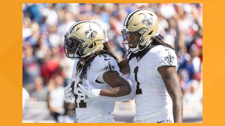 VFL Alvin Kamara praises VFL and Saints teammate Marquez Callaway during press conference