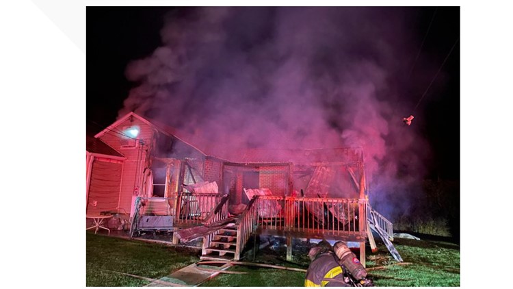 KFD responds to a house fire near Greshman Middle School