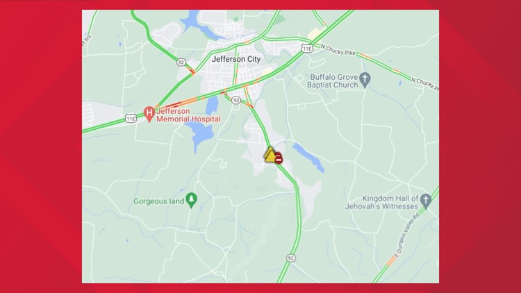 Overturned semi shuts down Highway 92 in Jefferson County