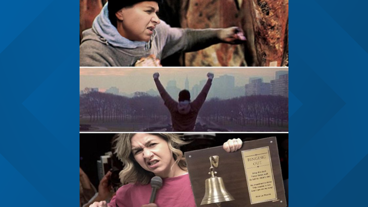 Eye of the tiger: Knoxville breast cancer patient rings victory bell after final radiation treatment