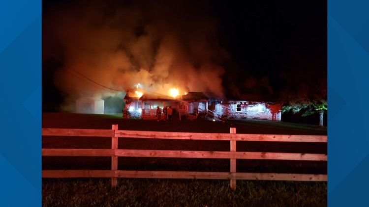 Everyone OK after Tazewell home is destroyed in fire