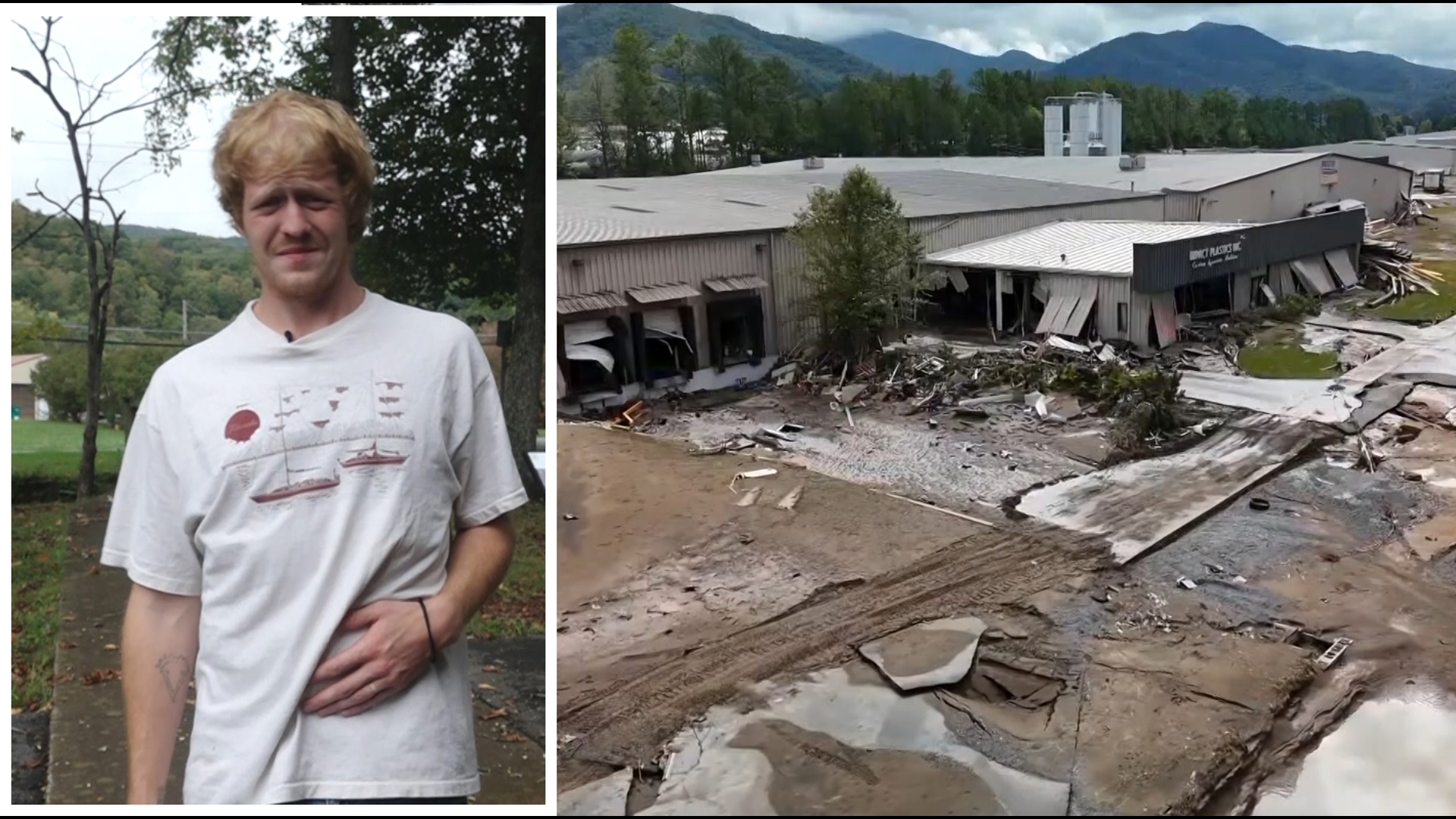 He said he only had 15 minutes from when he and his coworkers were told to leave the plant before floodwaters began to rise.