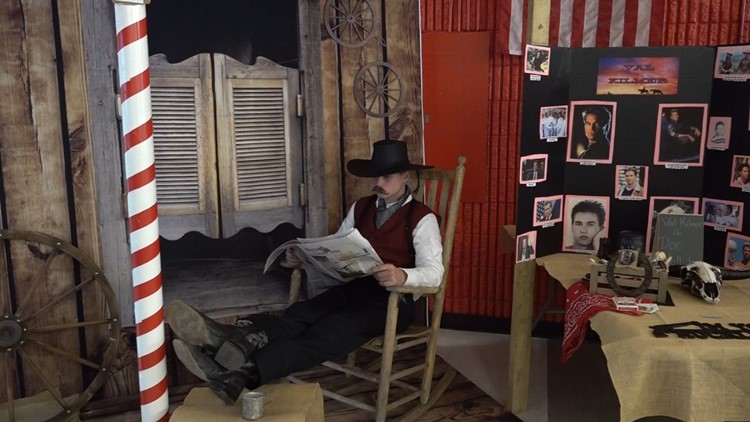 Oliver Springs middle school students celebrate history by dressing up as pop culture icons