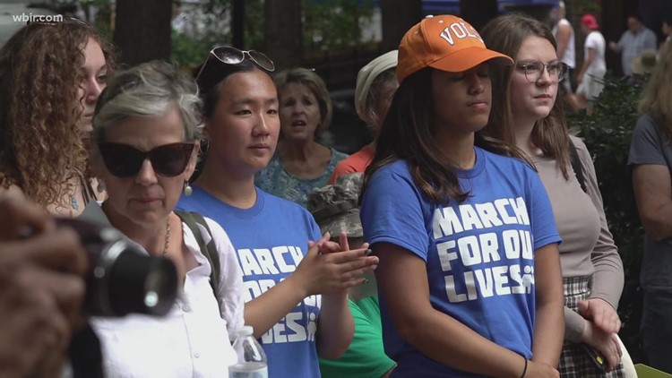 Activists gather in downtown Knoxville for gun reform