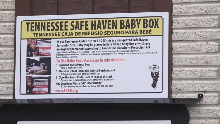 Safe Haven Baby Box installed at Rural Metro Fire station in Halls