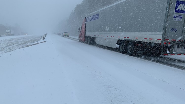 Snow creating slick road conditions in parts of East TN; crews asking people to avoid travel