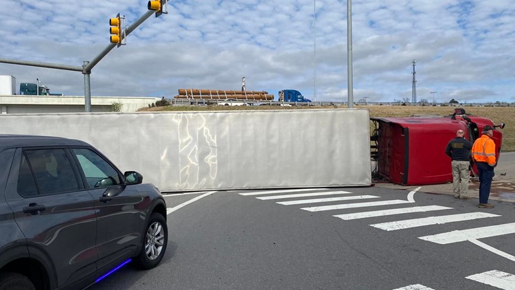 WPFD: Semi-truck overturns on highway ramp in White Pine WPFD: Semi-truck overturns on highway ramp in White Pine