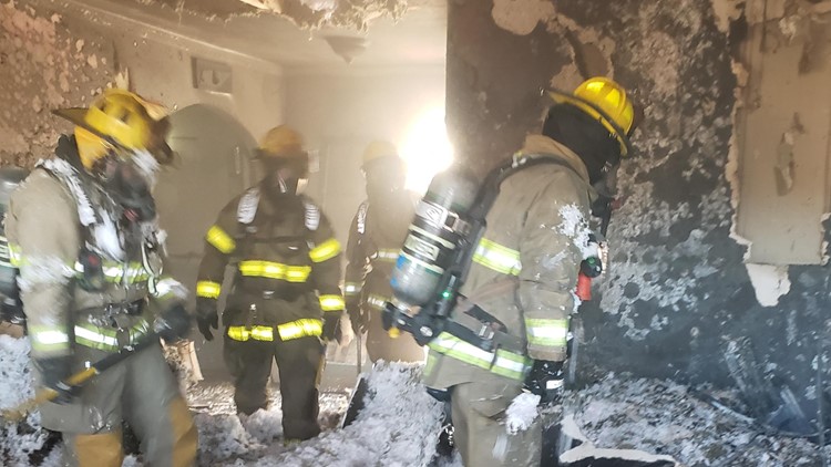 No injuries after fire badly damages home in Halls