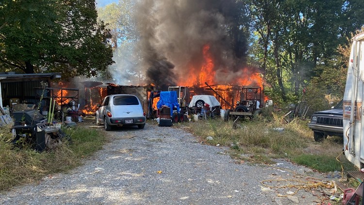 Two taken to hospital with burns in Hamblen County house fire