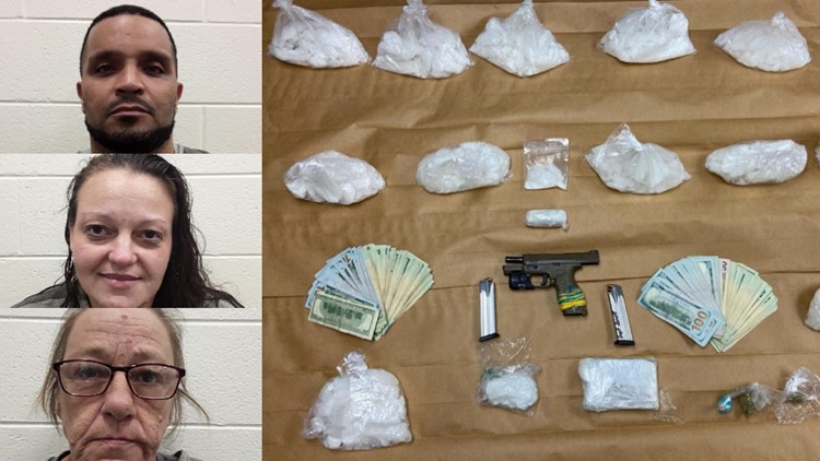 Madisonville PD: Three arrested in drug-trafficking network; nearly $300,000 worth of fentanyl, methamphetamine seized
