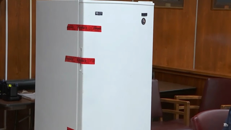 Prosecution presents freezer, other physical evidence in OR death penalty case