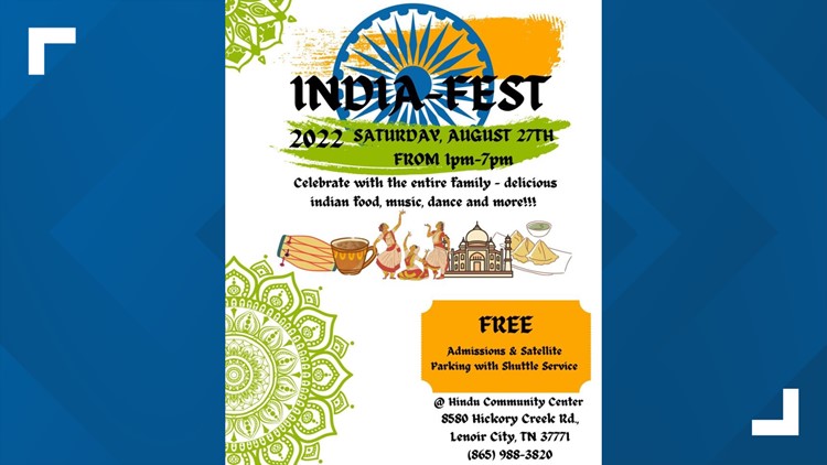 IndiaFest will include food, music and dancing on Saturday