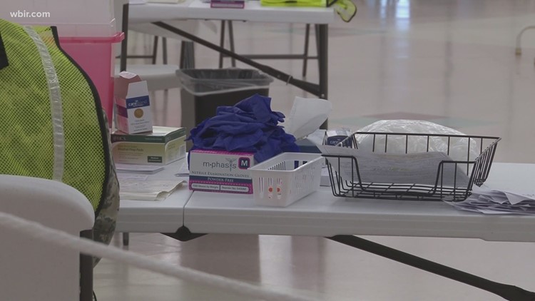 Final preparations for Nissan Stadium 10,000 person vaccination site in Nashville on Saturday