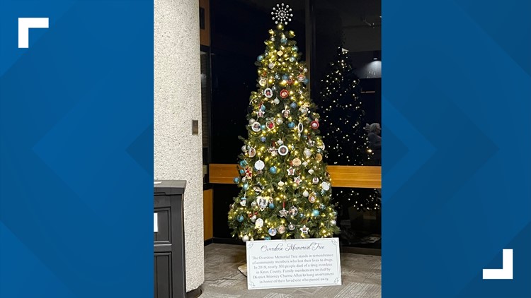 City officials display memorial tree to honor loved ones lost due to suspected drug overdoses