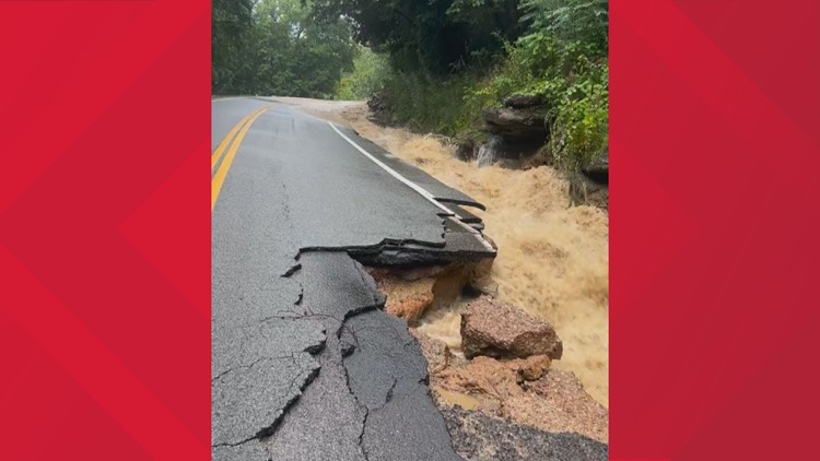 Fentress County roads washed out due to flooding, several other East TN roads impacted