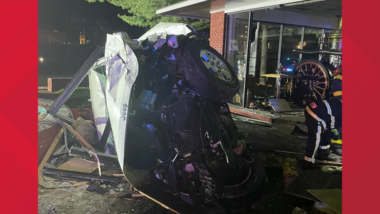 Car crashes into Knoxville Fire Department museum downtown
