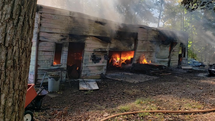 Rural Metro: Large metal barn catches fire in Halls Rural Metro: Large metal barn catches fire in Halls