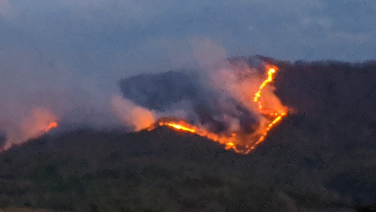 Forestry crews battling fires in Meadow Creek and and Long Branch areas of Cherokee National Forest