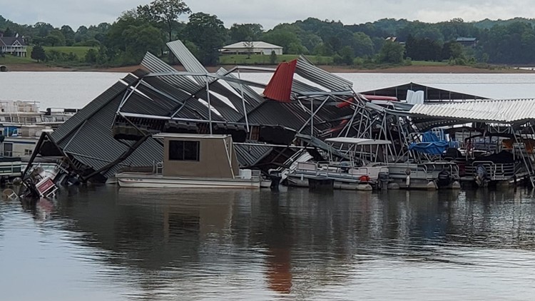 Bean Station crews responds to boat dock after storm flips boats, damages dock Bean Station crews responds to boat dock after storm flips boats, damages dock