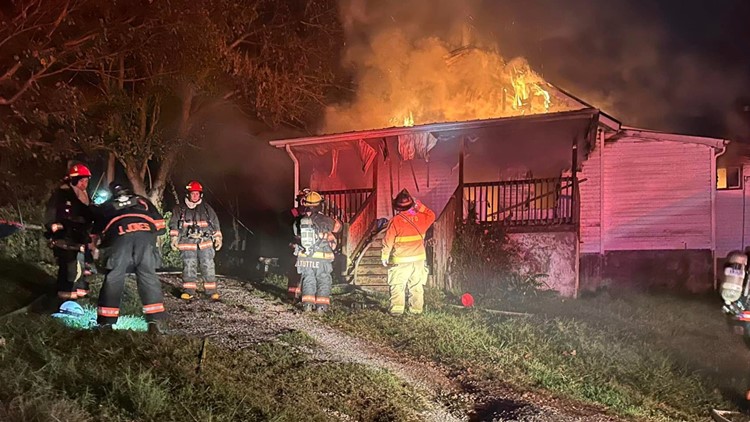Crews, including medical students with morning exams, extinguish Thursday night house fire