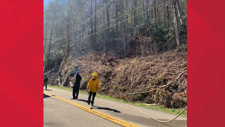 Small wildfire caused by fallen power line contained outside Great Smoky Mountains National Park HQ