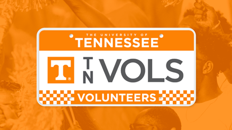Proud Vol Driving! UT Knoxville license plate now available at all county clerks&rsquo; offices in TN