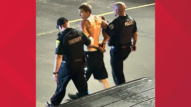 CPD: Man arrested after assaulting Waffle House employees, hiding from officers in attic and falling through 3 hotel room ceilings