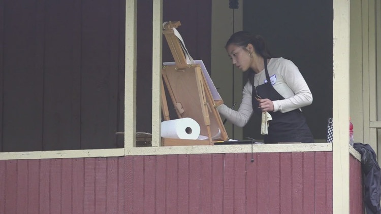 East Tennessee students paint natural beauty in Great Smoky Mountains, ahead of Plein Air event East Tennessee students paint natural beauty in Great Smoky Mountains, ahead of Plein Air event