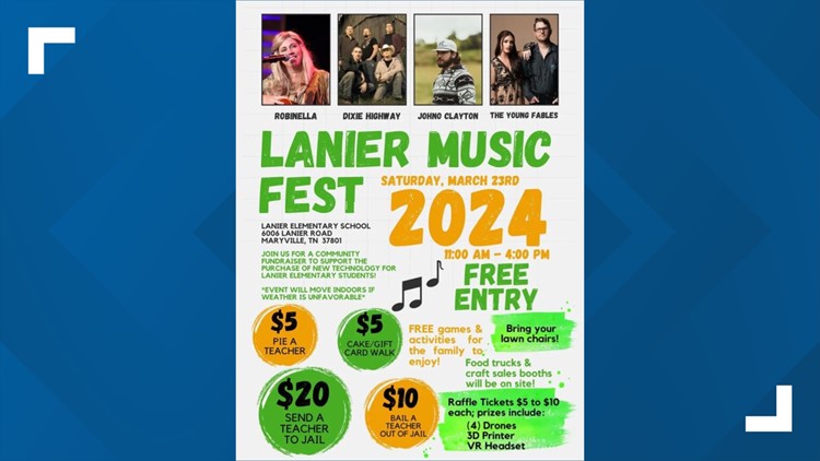 Rock out at the Lanier Music Fest in Maryville on Saturday