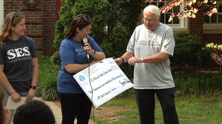Sequoyah Elementary School hosts cancer walk to raise money for research Sequoyah Elementary School hosts cancer walk to raise money for research