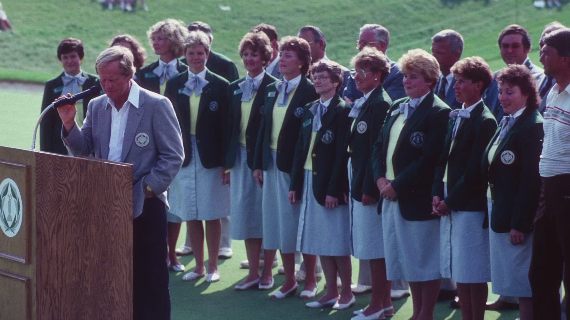 Connie Everhart is one of five or six volunteers who have helped at the Memorial Tournament since the first playing in 1975.
