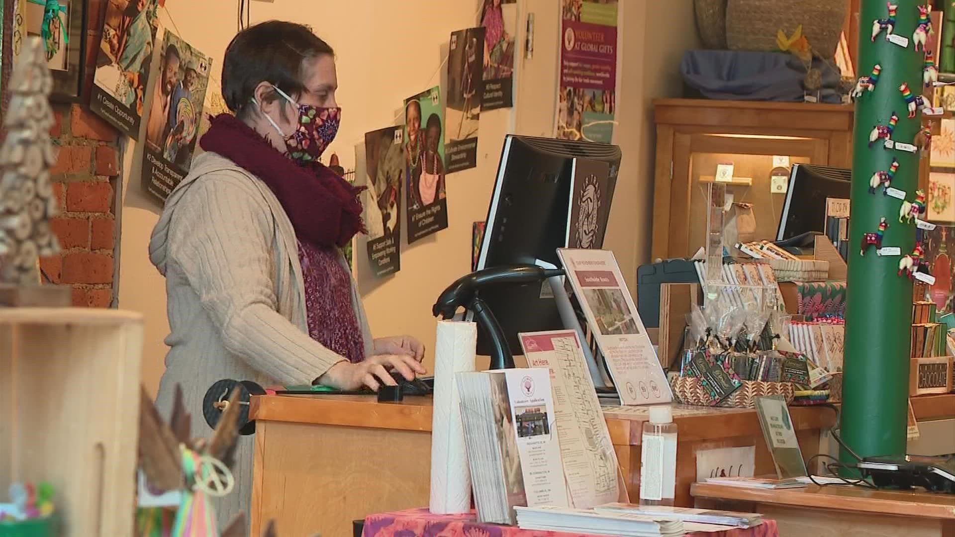 For small business, impacted by COVID-19 restrictions last year, shop owners are hopeful for more foot traffic and people coming in to avoid shipping altogether.