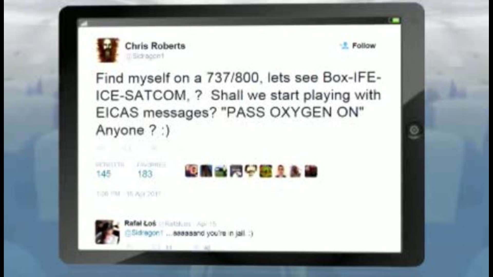 Hacker Claimed To Have Taken Over Flight's Engine Controls | 10tv.com