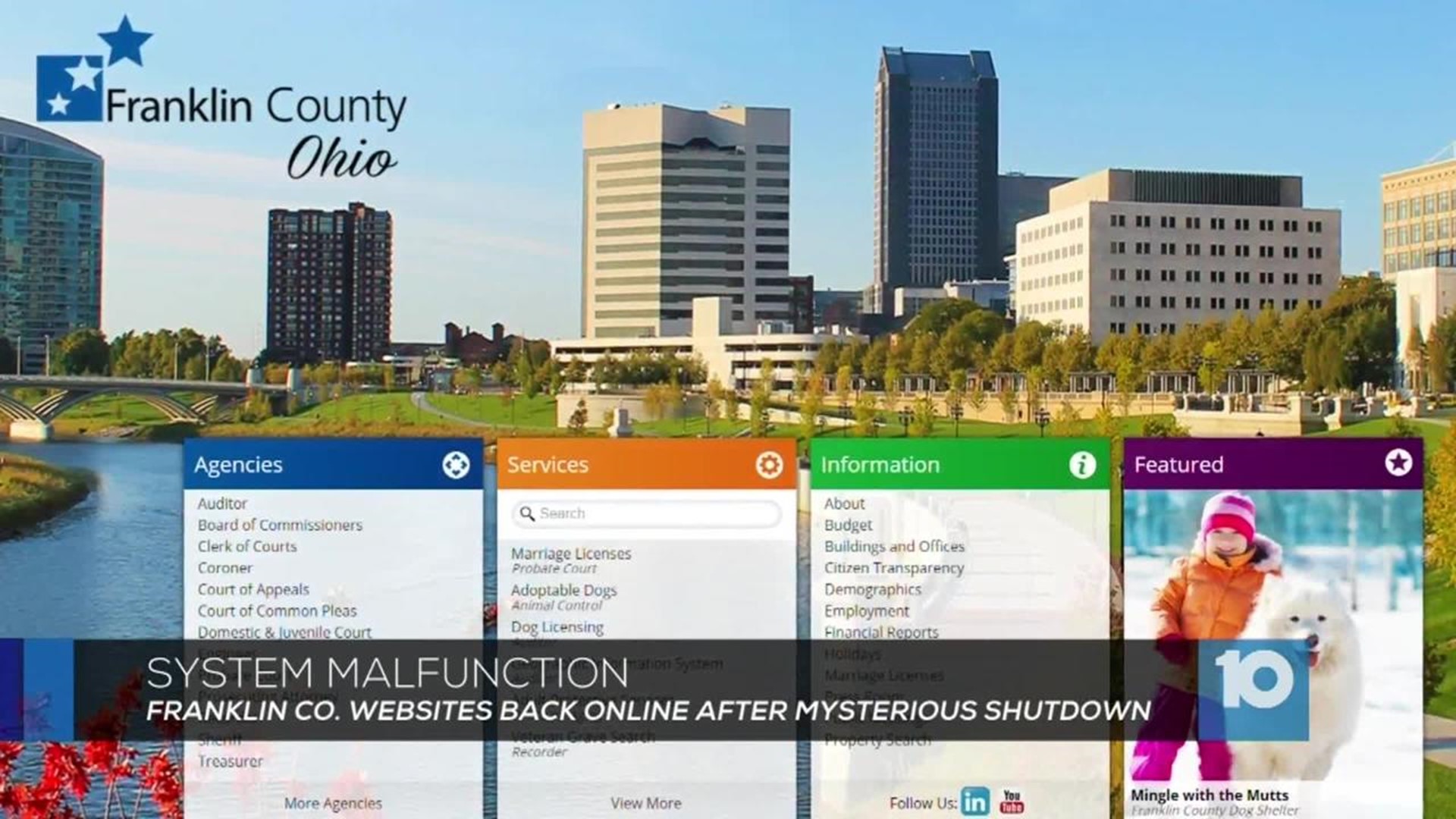 Officials investigating "system malfunction" of Franklin County