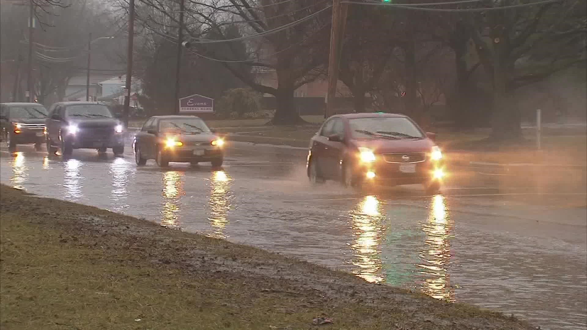 Melting snow & rain on roads could lead to flood watch on central Ohio