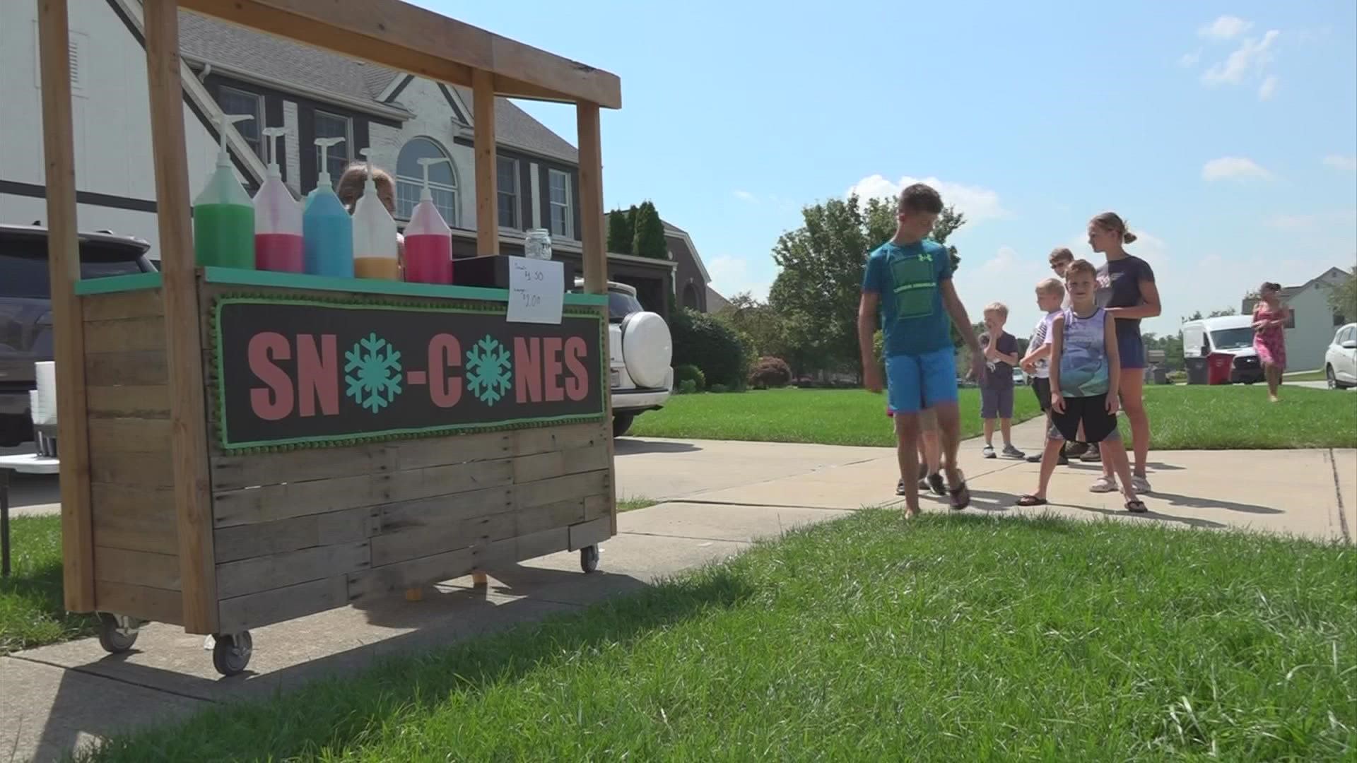 Kayla Farrant runs the Sno Cones business on Ashley Creek Drive. It’s an endeavor that started seven years ago with her brother, Isaac.