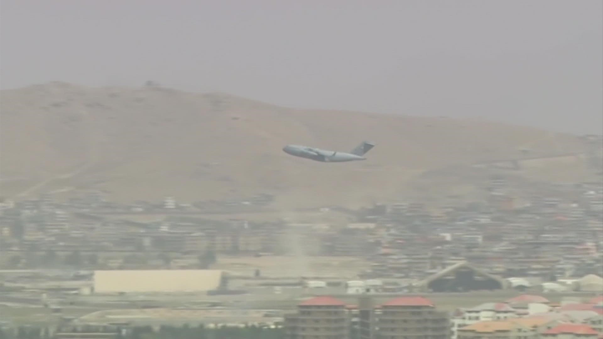 The last U.S. Air Force planes took off one minute before midnight in Kabul.