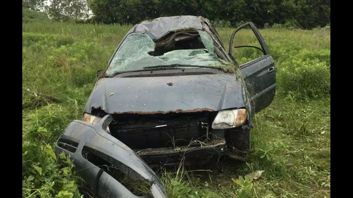 Ohio man killed after car lands on him in rollover crash